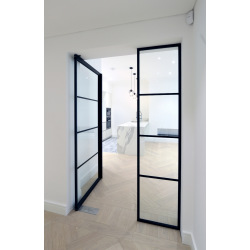 Black pivot steel interior...