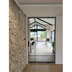 Glass pivot aluminium...